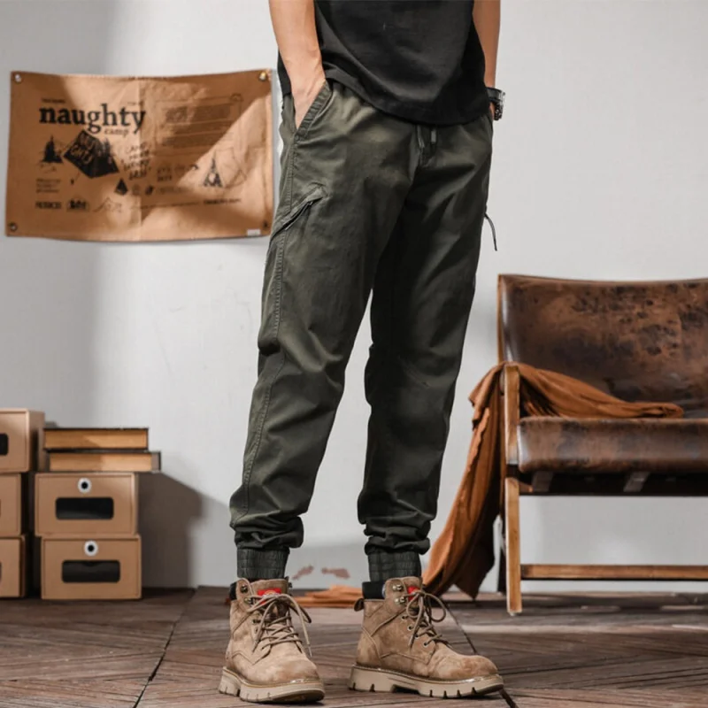 Cargo Pants Trendy Long Cargo Pants Fashion Casual Skin-Friendly Breathable All-Matching and Handsome Casual Sports Pants