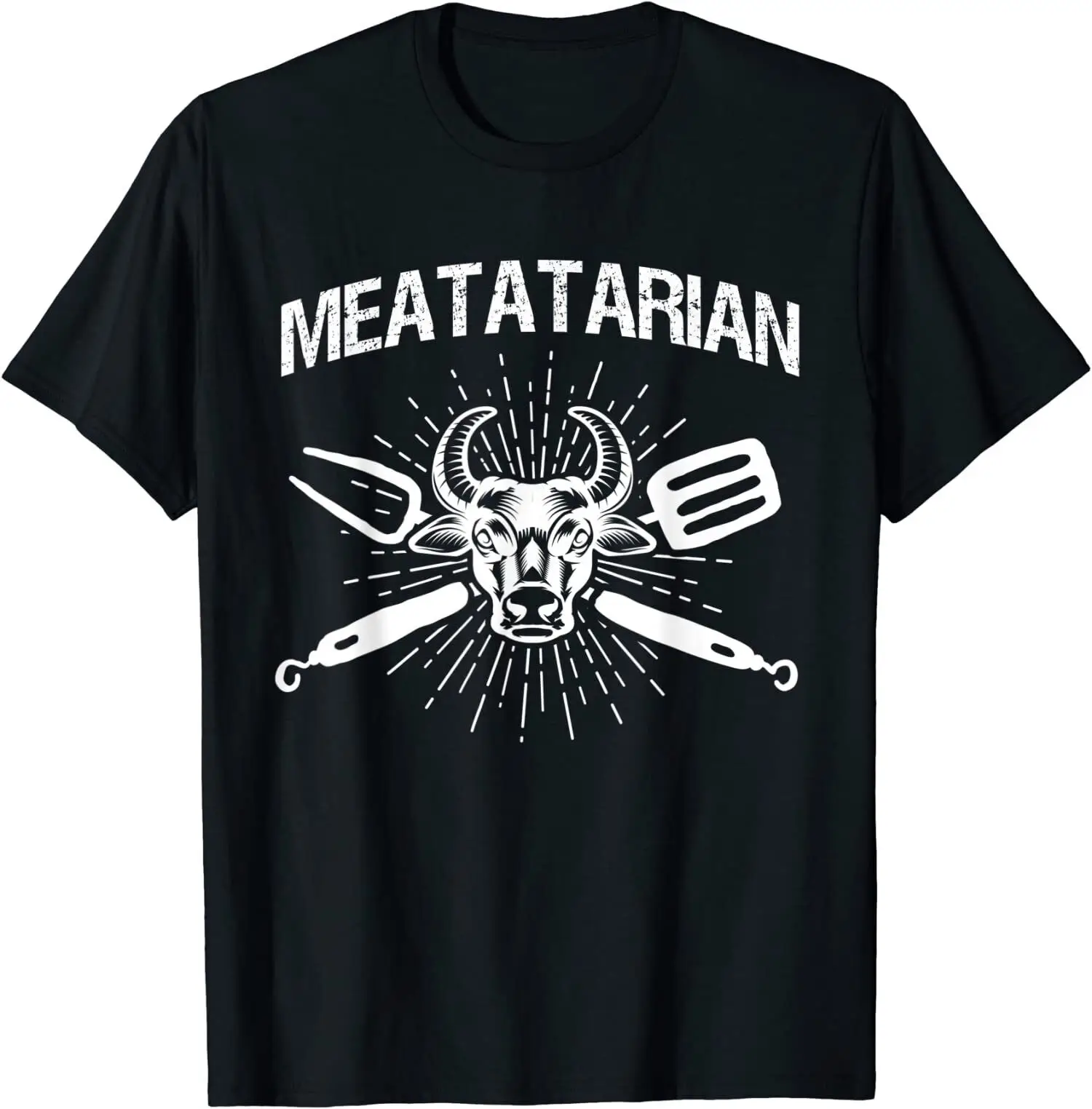 

Meatatarian Vintage O-Neck Cotton T Shirt Men CasualGraphic Tees Tops Dropshipping