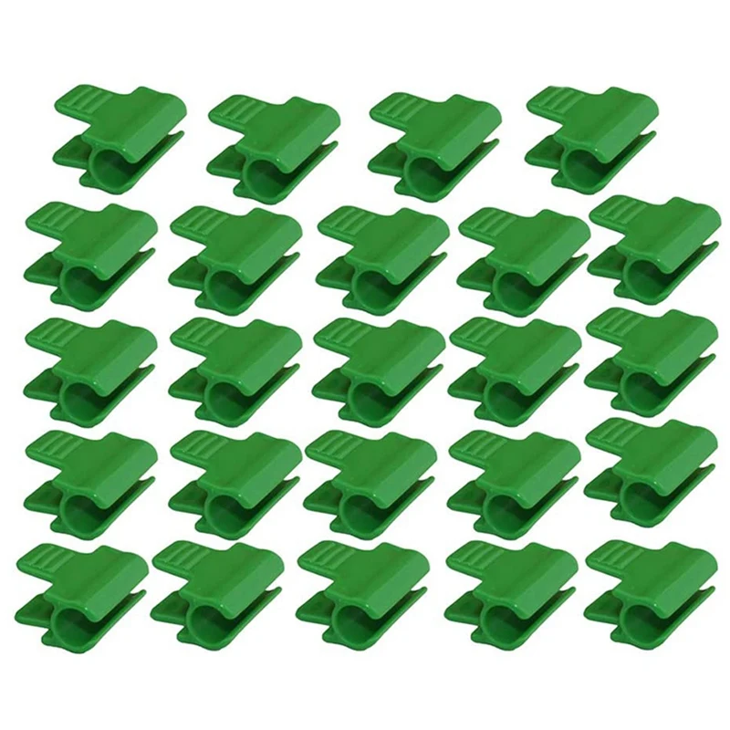 

48Pcs Greenhouse Pipe Clamps, Plant Cover Netting Tunnel Hoop Clips, Frost Blanket Shed Film Shading Net Rod Clip