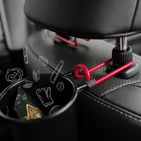 universal seat back organizers car headrest bag hangers strong durable auto back seat storage hooks creative alloy car hook