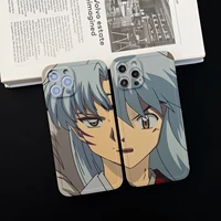 cartoon anime inuyasha sesshoumaru phone case for iphone 11 12 13 pro max x xs xr 7 8 plus shockproof soft protector cover