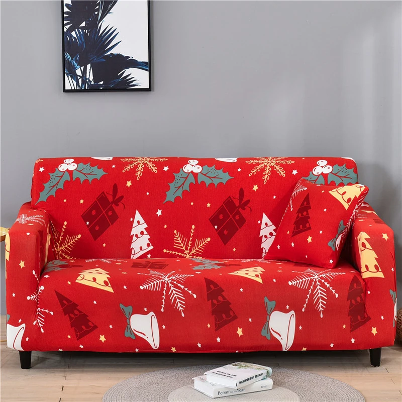 

New Christmas Elastic Sofa Covers High Quality Stretch Sofa Slipcover For Living Room Sofa Chair L Shape Couch Cover Home Decor