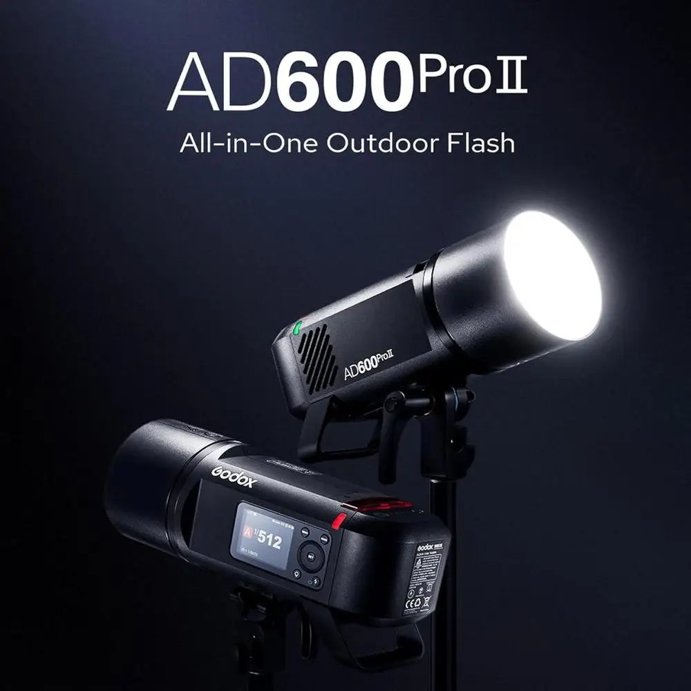 Godox AD600Pro II Уличная вспышка с аккумулятором TTL HSS Универсальный карманный фонарь