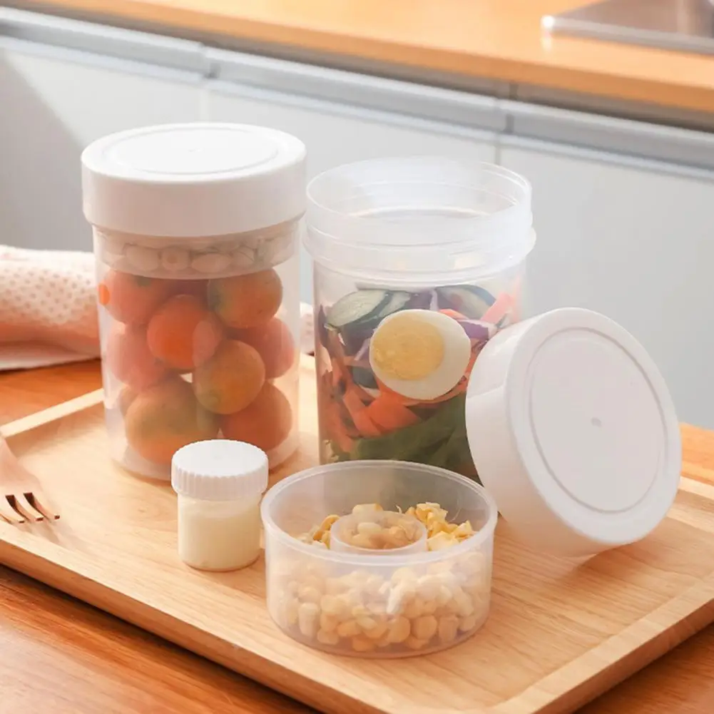 

Useful Food Container Food Grade White Double Layer Design Storage Tank Food Storage Tank Food Storage Box