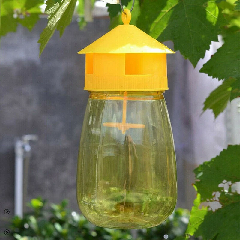 Fruit Fly Trap Killer Plastic Yellow Drosophila Trap Fly Catcher pest Insect control For Home Farm Orchard 200 × 95 mm