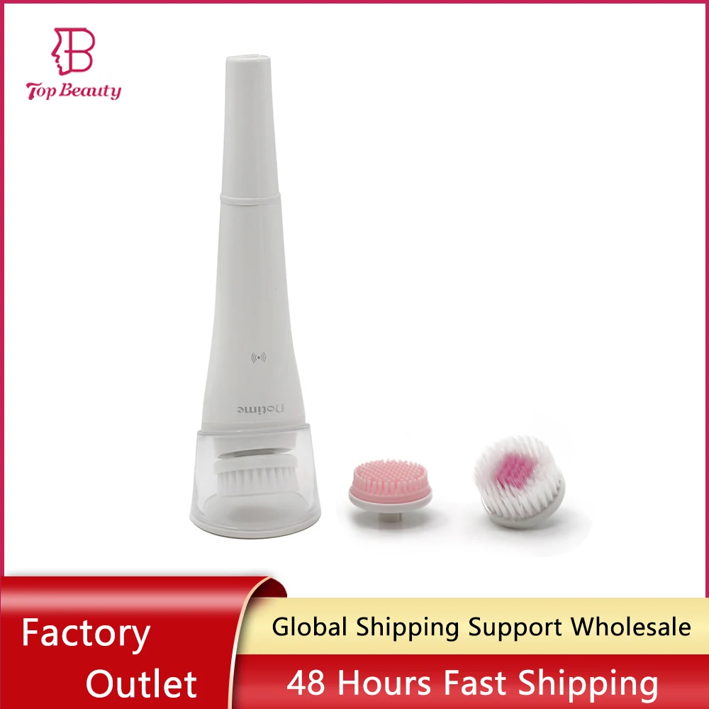 

T&B 2 In1 Electric Facial Cleansing Brush Vibration Silicone Rotating Face Brush Deep Cleaning Skin Peeling Cleanser Exfoliation