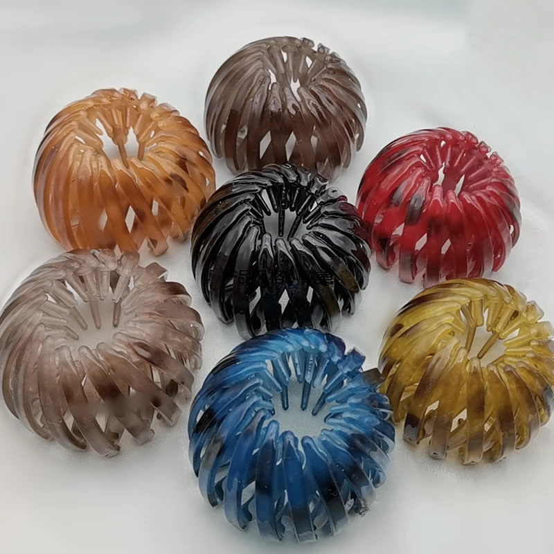 

7 pieces/set of Korean simple ball head flower bud headdress plate hair device high ponytail hairpin fashion hair accessories