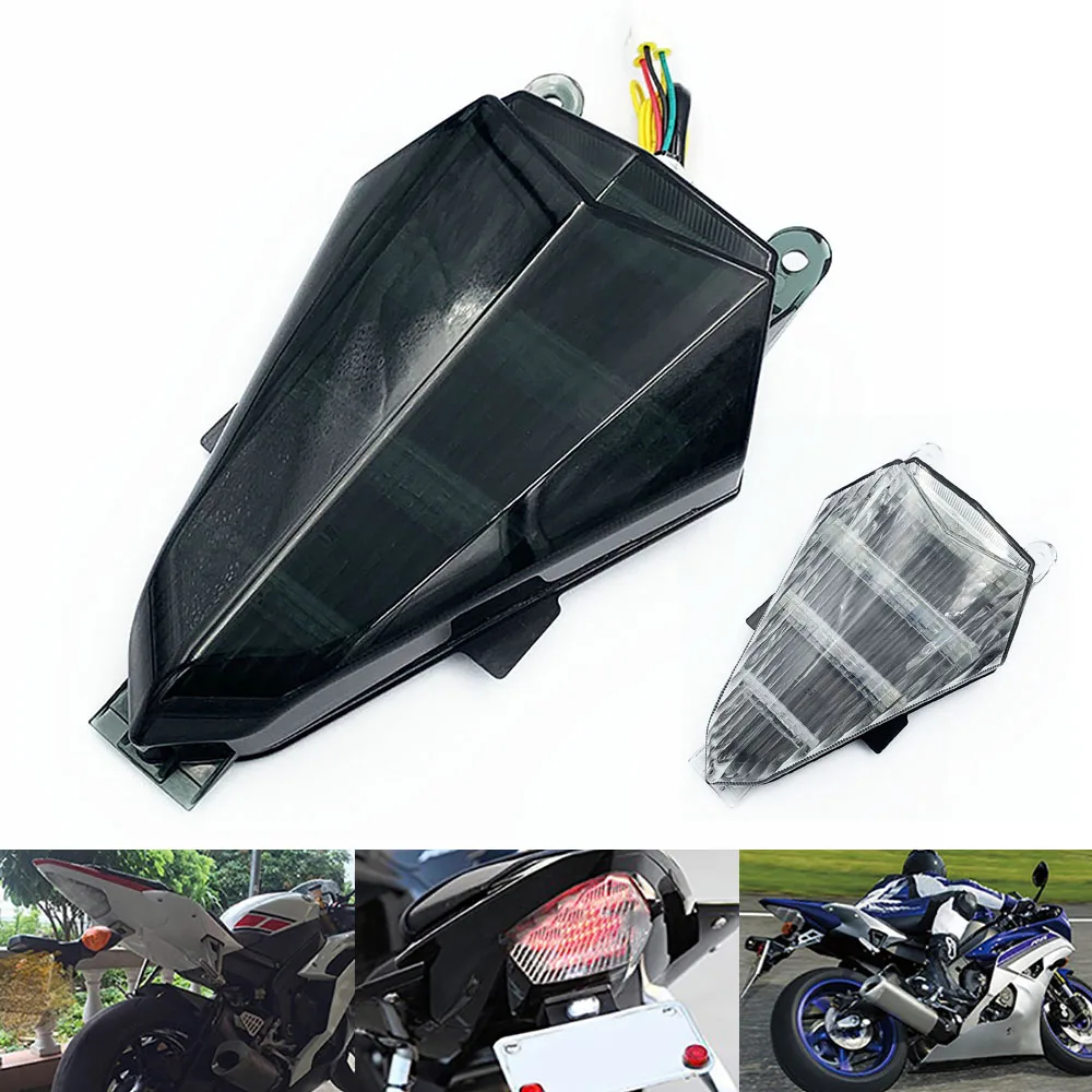 Фото Для Yamaha YZF R6 RJ11 2006 2007, задний фонарь E-Mark, стоп-сигналы поворота, встроенный светодиодный фонарь №3