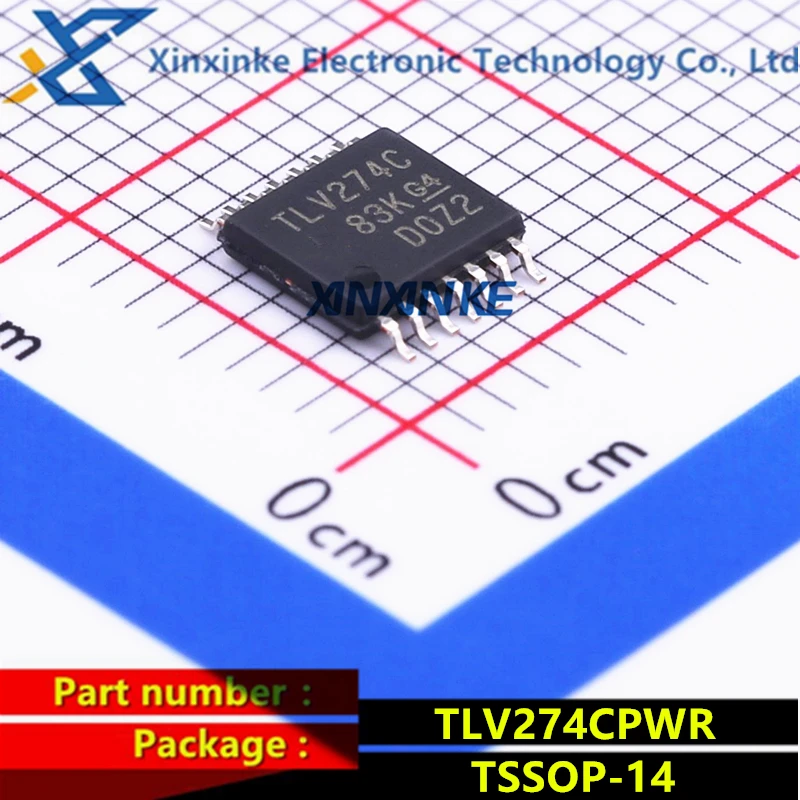 

TLV274CPWR TLV274C TSSOP-14 Operational Amplifiers - Op Amps 3MHz R/R Op Amp Low Power Amplifier Rail-to-Rail Brand New Original