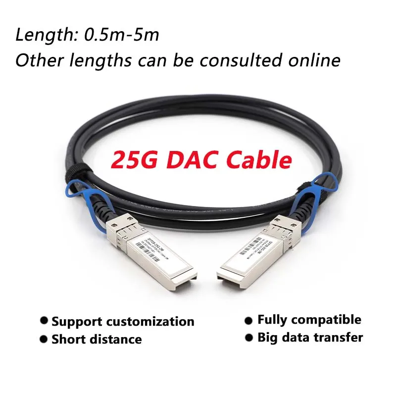 5 м SFP DAC кабель 25 г пассивное прямое подключение медного оптического кабеля