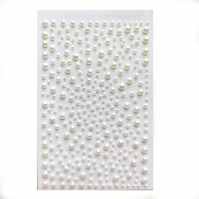 

2 шт. самоклеящаяся жемчужная наклейка, белая плоская задняя жемчужная наклейка для макияжа, дизайна ногтей, мобильного телефона, украшение «сделай сам», украшение для альбома