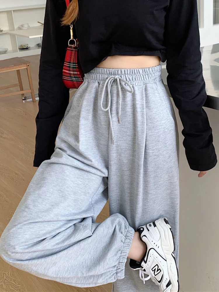 

2022 Sweatpants for Women Fashion Autumn New Baggy Loose Sports Pants Balck Trousers Female Joggers Streetwear Y2k Street