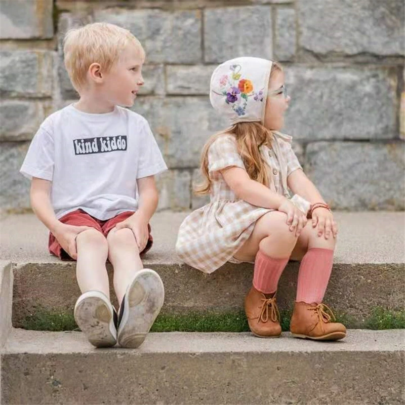 Детские носки Spainish хлопковые дышащие мягкие в полоску для маленьких мальчиков и