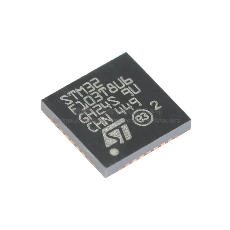 

Original STM32F103T8U6 VFQFPN-36 ARM CortexM3 32-bit microcontroller MCU