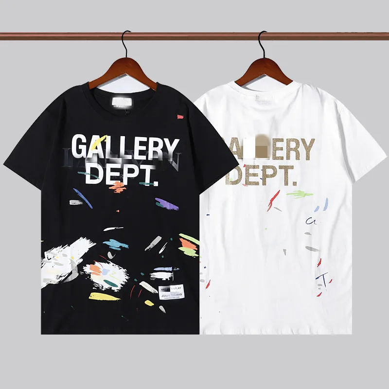 

Коллекция 2022 года, футболка с принтом DEPT Ink Splash Letter, ручная роспись, с короткими рукавами