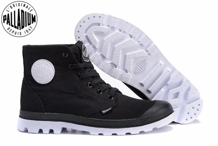 

PALLADIUM Pampa Classic Sneakers black and white Fur Boots Canvas Shoe Ankle Botas Cowboy Boots Fashion Shoes Size Eur 40-44