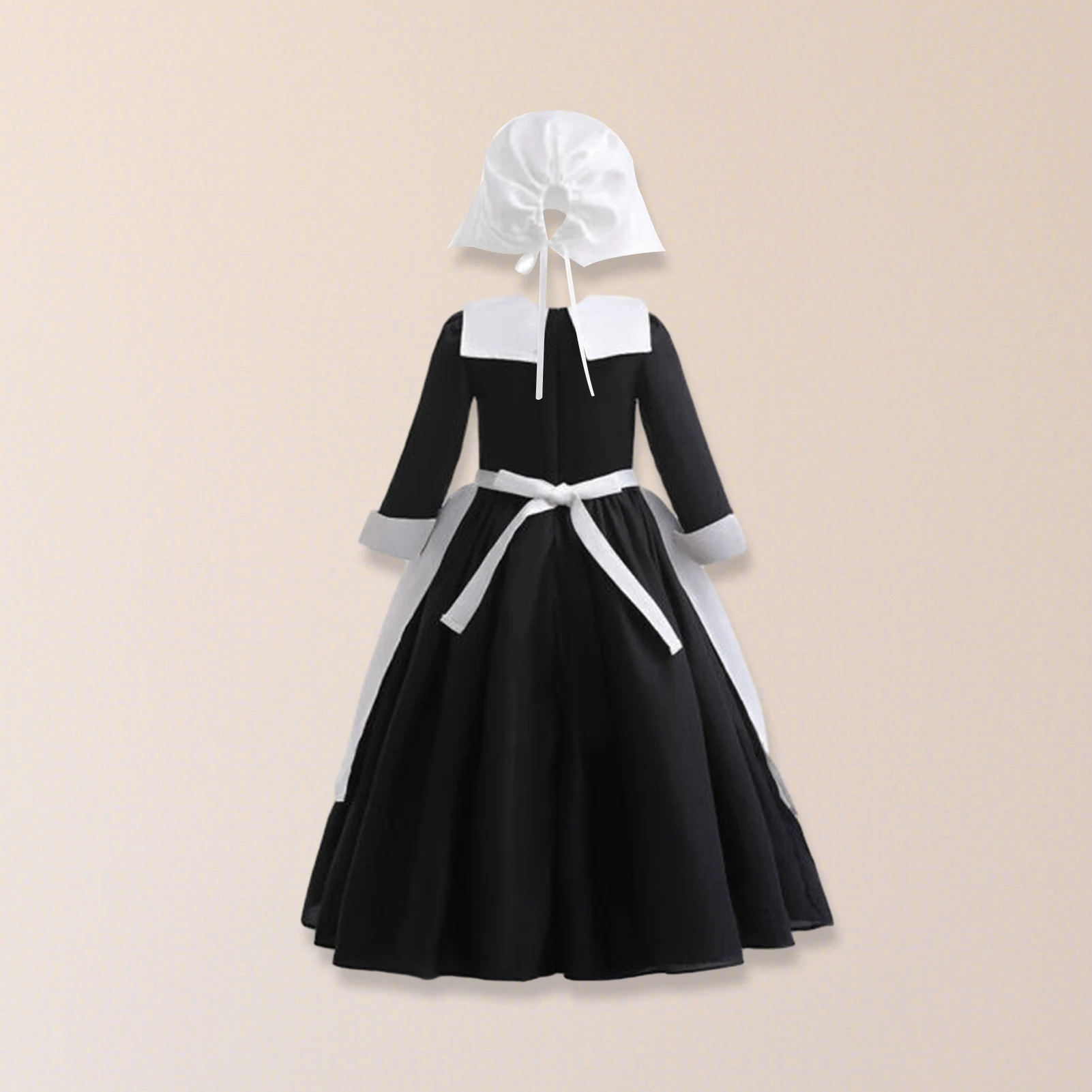 

Детский костюм для косплея на молнии, черное платье для официанта в готическом стиле