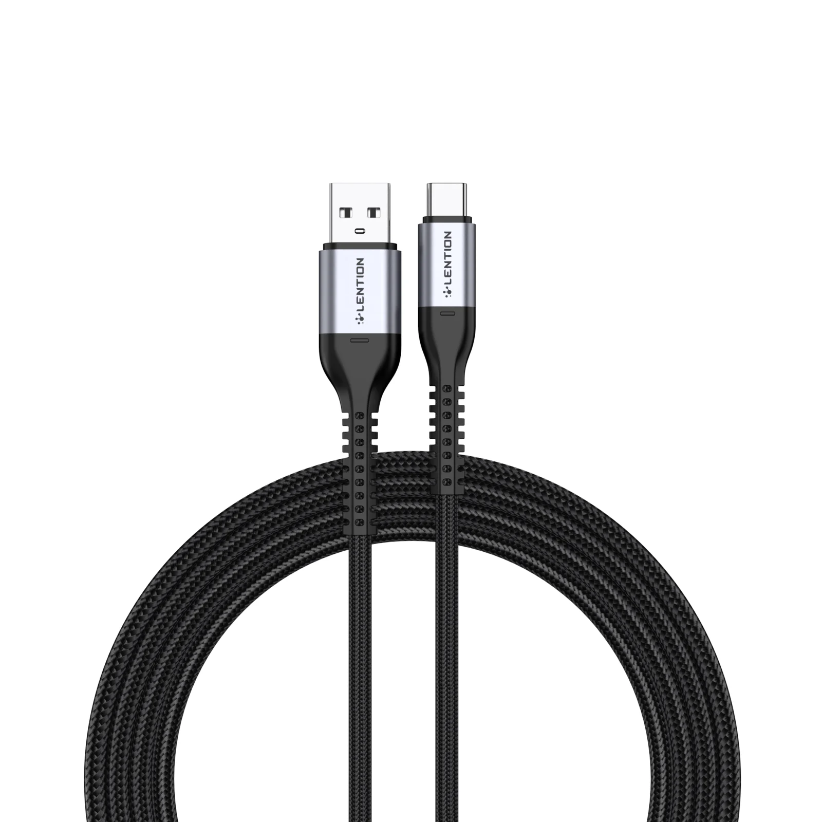 Кабель Lention USB Type-C, 9 В/3 А, для быстрой зарядки, от A до USB C, 27 Вт, Плетеный зарядный шнур, совместимый с Samsung Galaxy,Note,Moto,LG