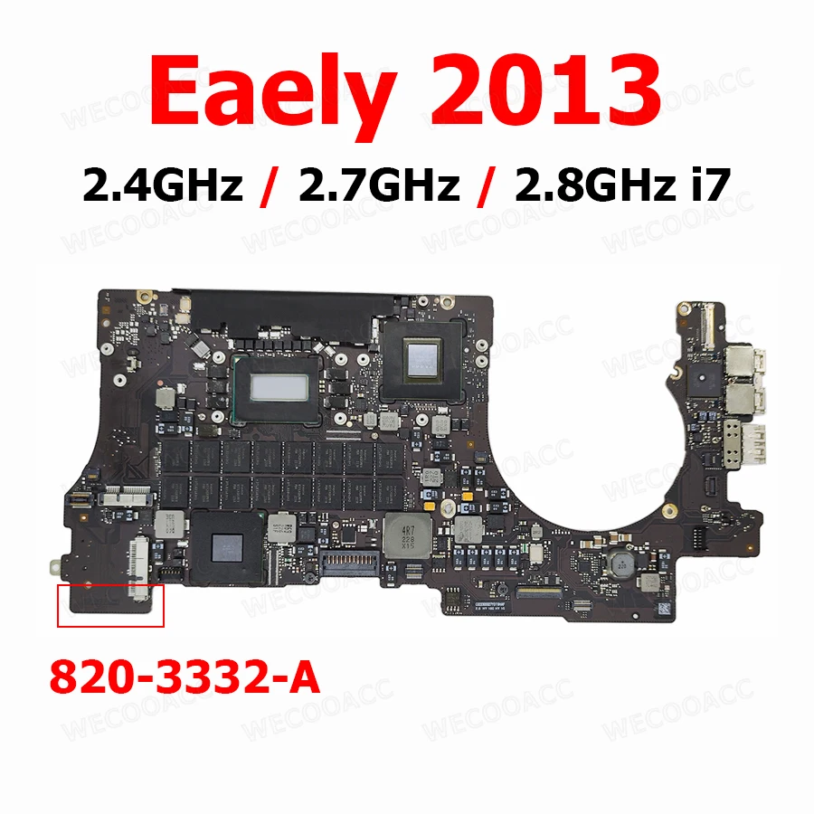 Оригинальная материнская плата i7 8 Гб 16 820-3332-A для Macbook Pro Retina 15 дюймов A1398 Mid 2012