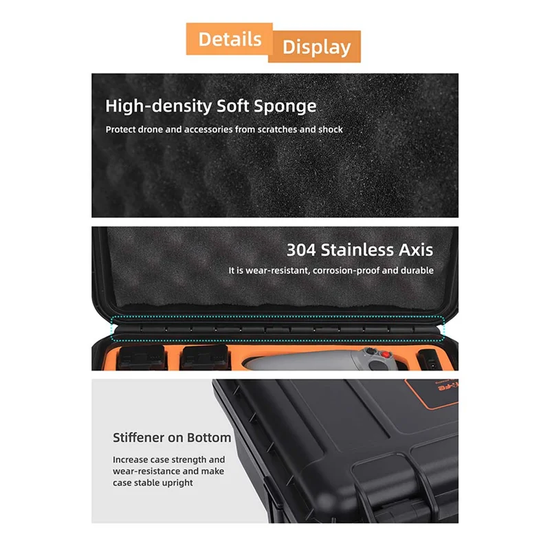 

SUNNYLIFE for Dji Avata Storage Case Hard Shell Suitcase Explosion Proof Case Waterproof Case for Dji Avata Accessory Case