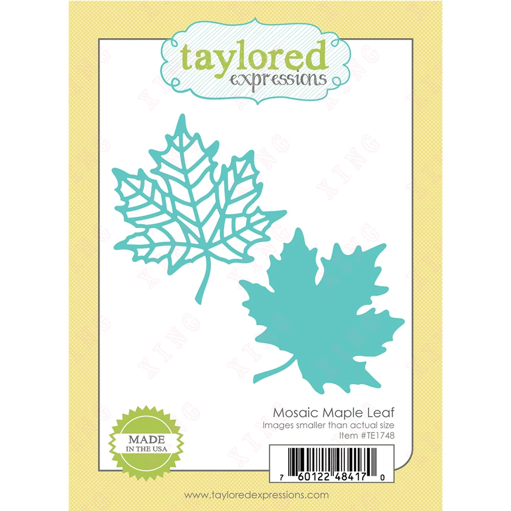 

New Silicone Stamps Arrival Diy Scrapbook Decoration Embossing Metal Cutting Dies 2022 Mosaic Maple Leaf Craft Blade Punch Molds