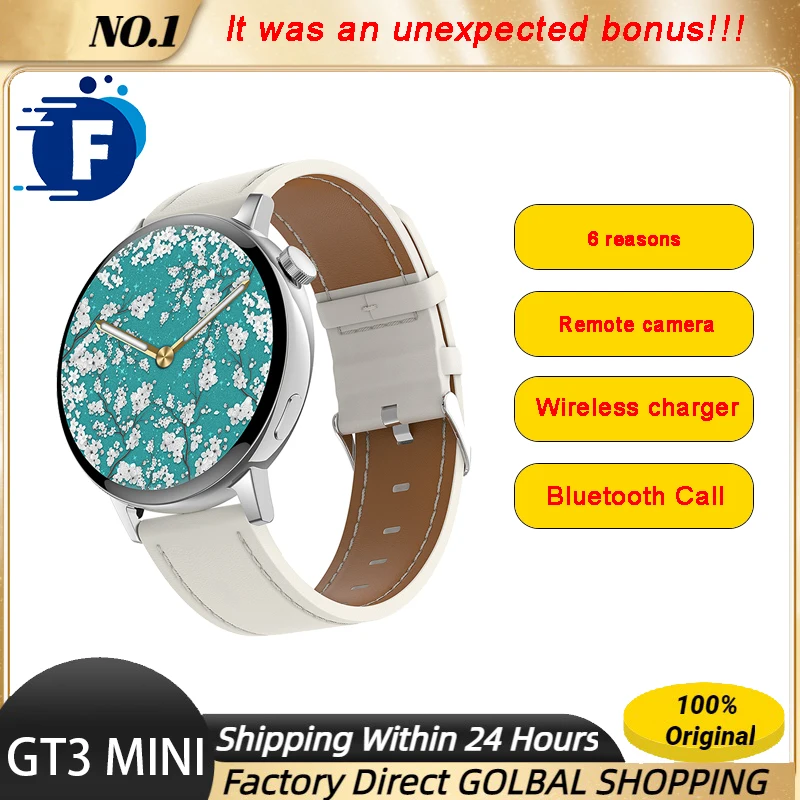 

Gt3mini Smart Bluetooth Call Watch 42mm Female Nfc Access Control Function Offline Payment Health
