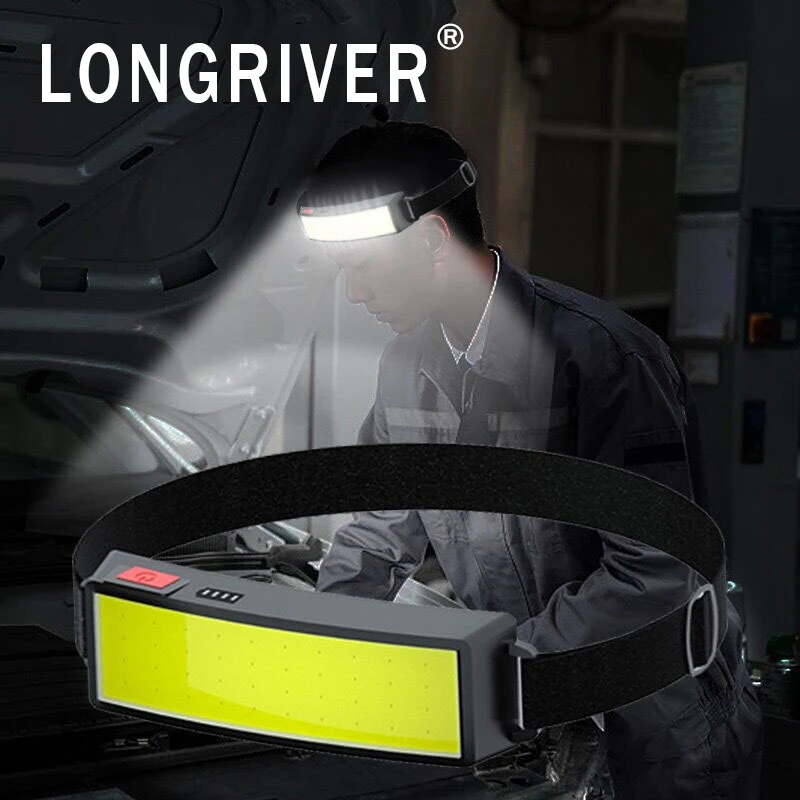 

COB LED Headlights Portable LED Headlamp Rechargeable Headlamp with Built-in Battery Camping Lights Fishing Lights Work Headlamp