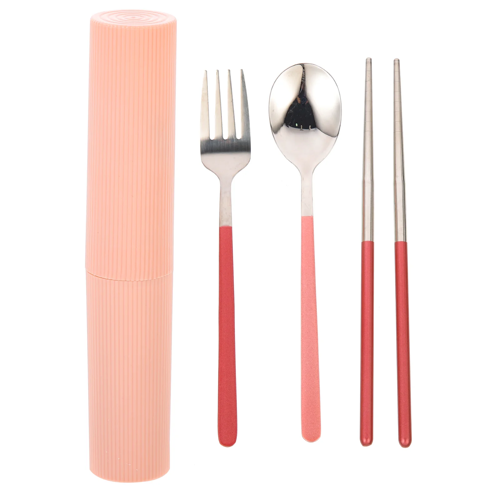 

Travel Case Camping Silverwarestorage Cutlery Stainless Chopsticks Must Organizer Reusable Flatware Fork Spoon Box Set Workplace