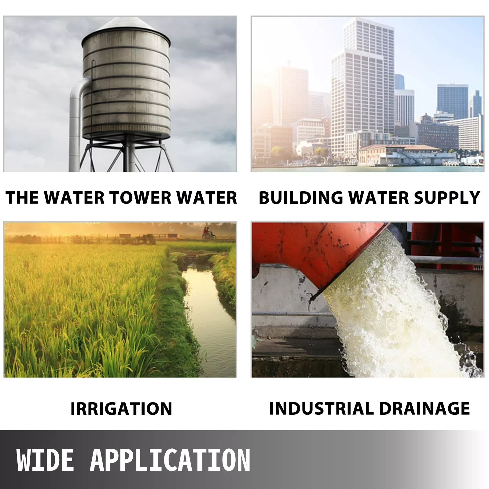 

4 Inch 0.5HP 25GPM Submersible Deep Well Pump Stainless Steel Water Pump 96L/min 50M Head Garden Agricultural Irrigation