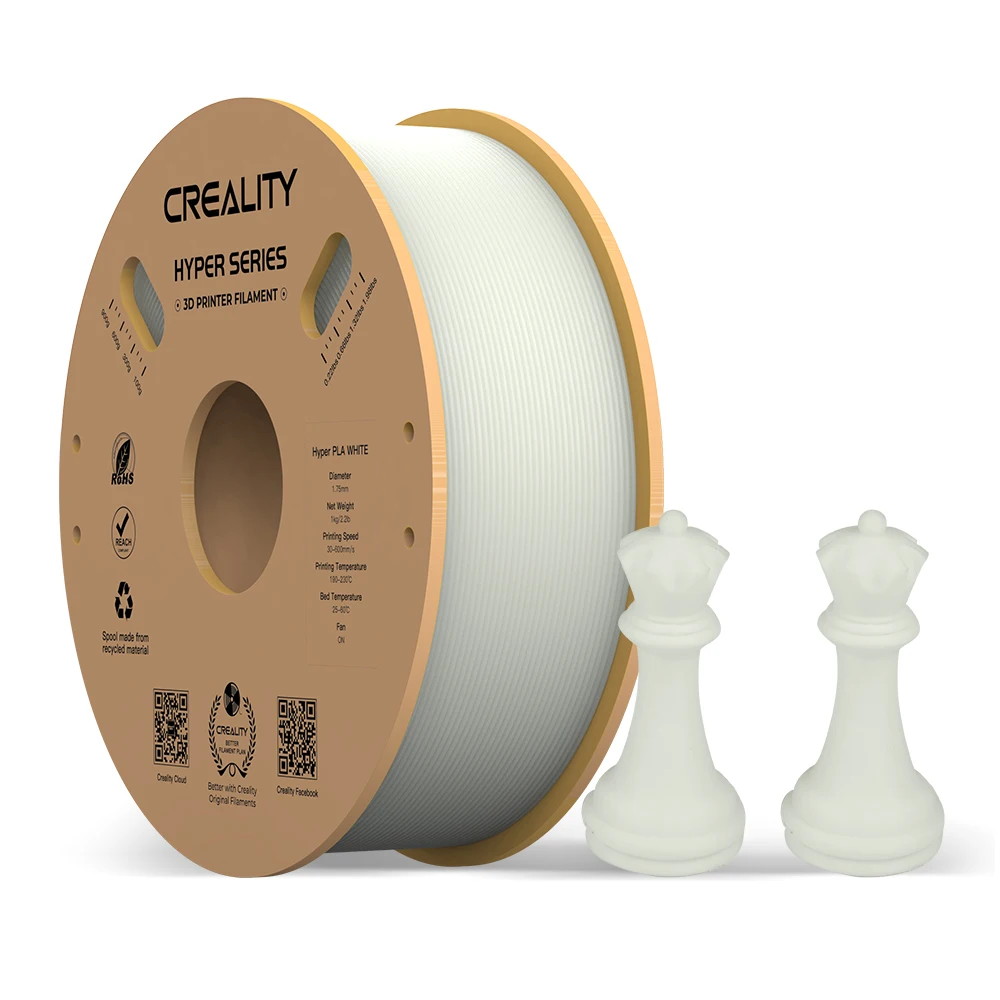 

Ceality 3D Filament Hyper Series PLA 1KG High Speed Precision 600m/s Faster Cooling Better Fluidity For FDM Printers