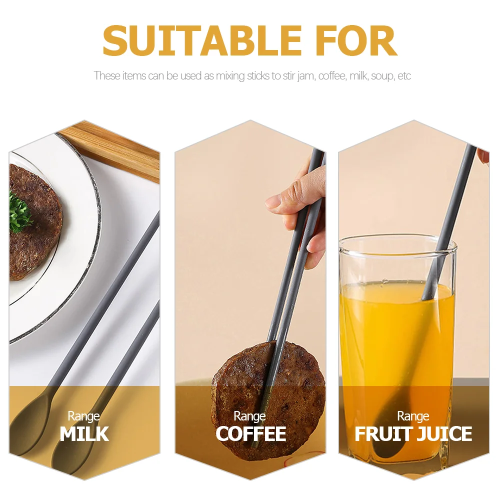 2 пары силиконовых палочек для еды и ложек пинцет многофункциональная мешалка