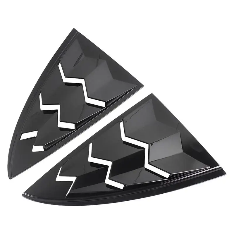

Rear Window Shutters Trim Stickers ABS Rear Window Cover Trim Side Vent Panel Cover Trim Sticker For Tesla Model 3 Exterior