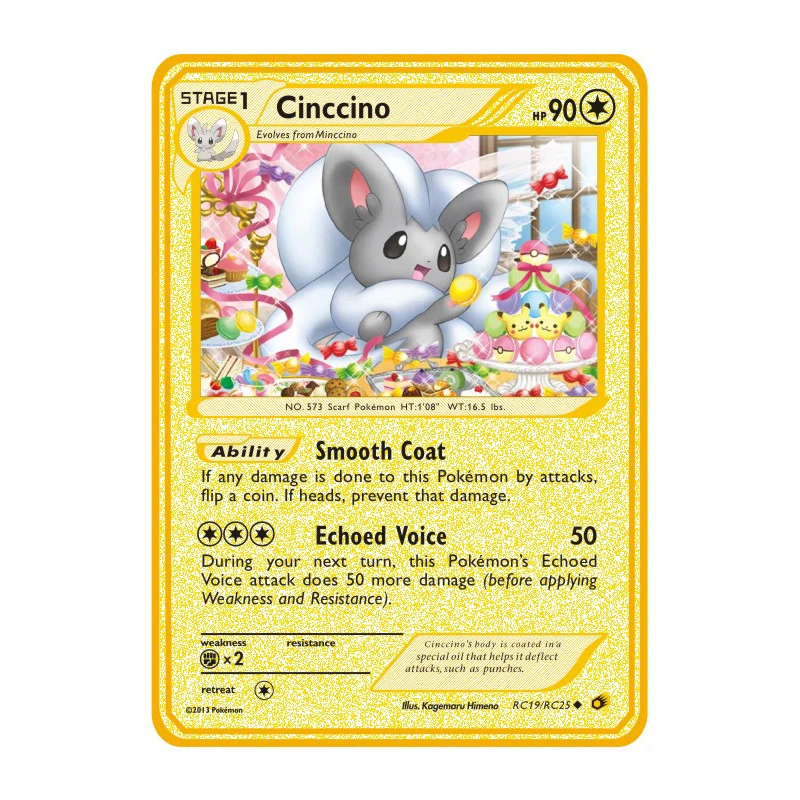 

27 стилей Pokemon Cinccino Mew-две металлические игрушки из нержавеющей стали хобби Коллекционная игра Коллекционная Коллекция
