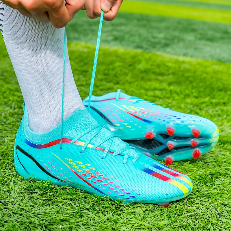 Brand Soccer Shoes Men Women Indoor Sport Training TF FG Soccer Cleat Professional Field Football Boots Male Ultralight Sneakers