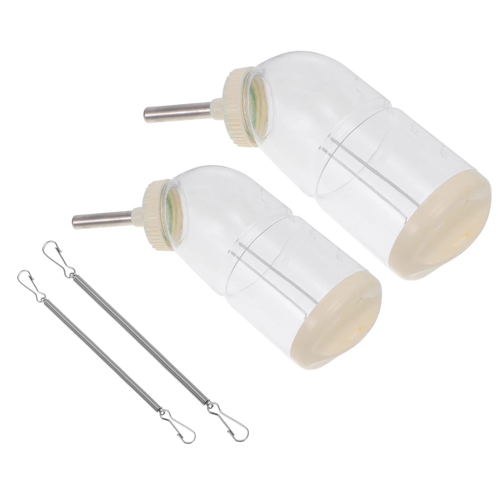 

2pcs Pet Water Dispenser Bottle Leakage Proof Cage Water Bottle for Rabbit Guinea