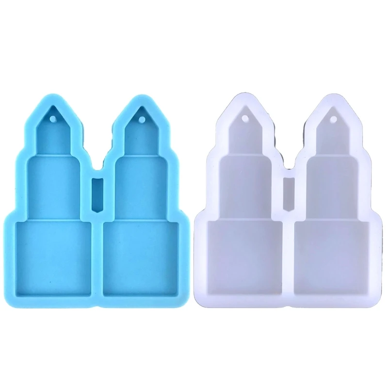

Lipstick Earrings Mold Resin Jewelry Casting Mold for Earrings Keychain Making