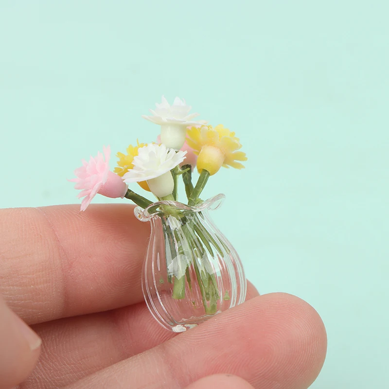 

1/12 Dollhouse Miniature Mini Flower Vase Bottle Furniture Decor Accessories