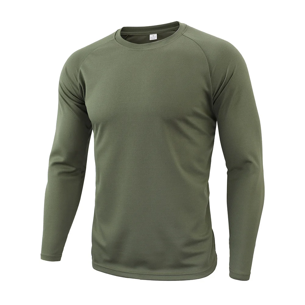 

Autumn Spring New Men Long Sleeve Tactical Camouflage T-shirt camisa masculina Quick Dry Military Army shirt