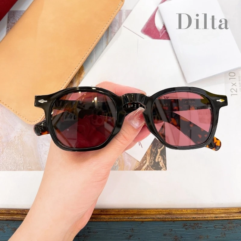 ZEPHIRIN толстые ацетатные овальные женские солнцезащитные очки для мужчин в стиле