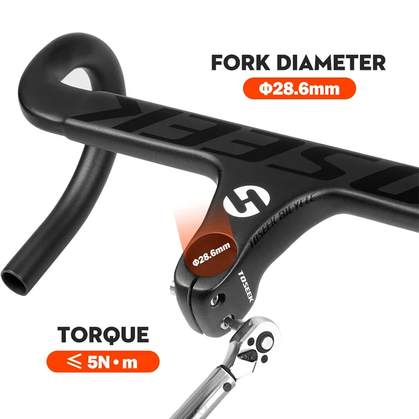 TOSEEK TR2200 28 6 мм матовая Черная внутренняя проводка полный карбоновый дорожный