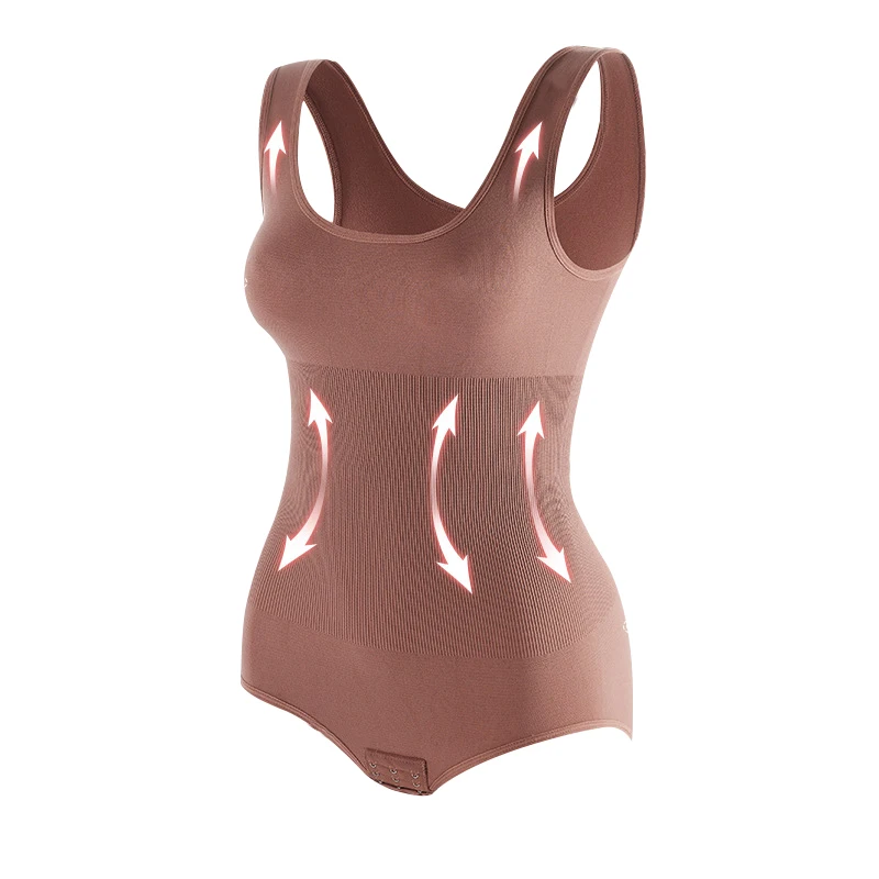 

Large Size One Piece Body Shapewear Waist Trainer Women's Corset Seamless Abdomen Pants Crotch Buckle Slimming Underwear Fajas