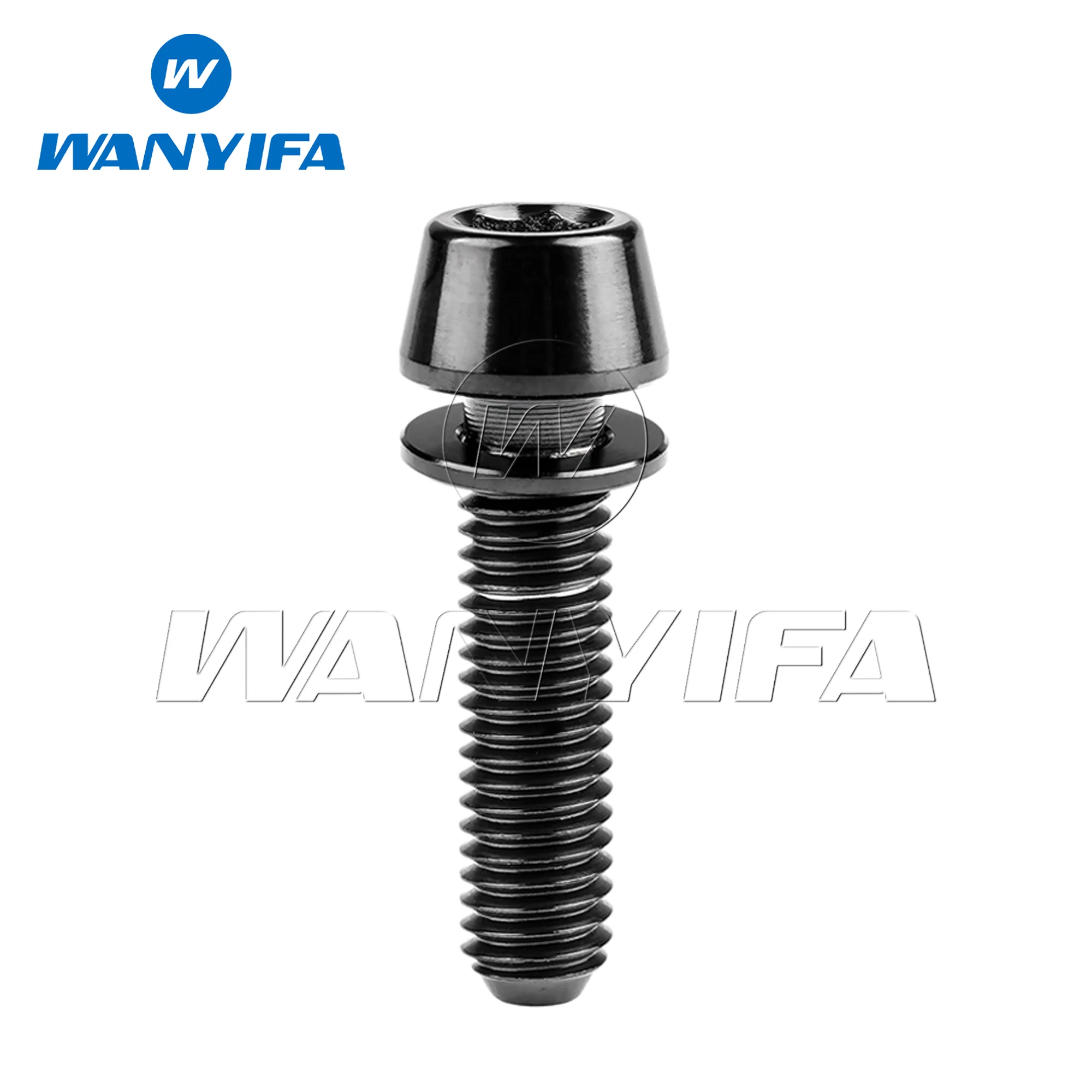 

Титановый болт Wanyifa M5/M6x16 18 20 25 мм, винты Ti с конической головкой и шайбой для выноса велосипеда