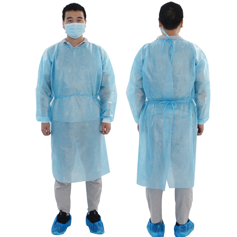 

Disposable Protective Medical Laboratory Isolation Cover Gown Anti-spitting Waterproof Anti-oil Nursing Surgical Safety Clothes