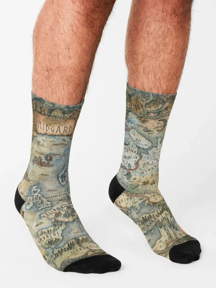 Носки Midgard (Боги эры Рагнарок) новинка зимние мужские носки женские