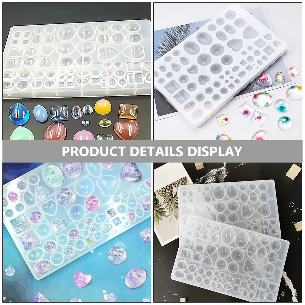 Heart Gemstone Mold Earring Pendant DIY Epoxy Molds Hand Jewelry Charm Para Gelatinas Earrings Hanging Manual