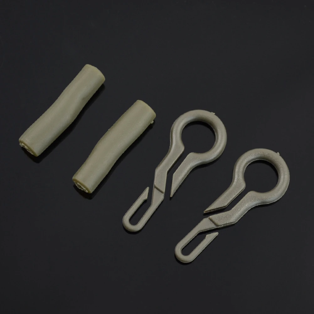 

Rubber Back Clip Back Clip Fish Tackle Fishing Rubber Back Clip Fishing Tools Green Color Iscas Pesca 25pcs/Bag
