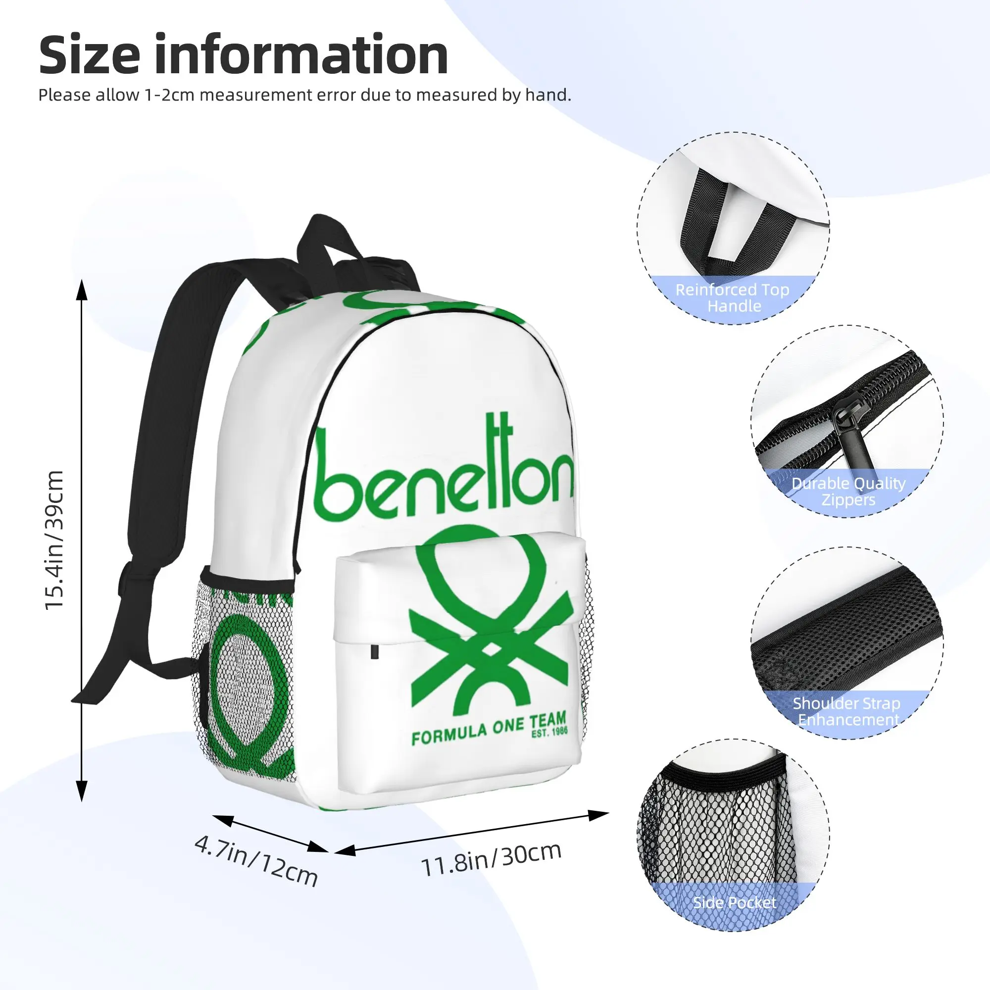 Фото Рюкзак B-Benetton-S: Горячая распродажа, вместительный городской рюкзак для мальчиков и девочек, школьная сумка через плечо для мужчин и женщин №2