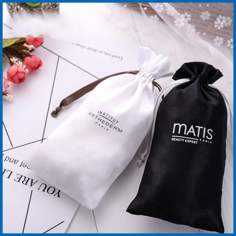 Атласные сумки для упаковки ювелирных изделий макияж свадебный подарок