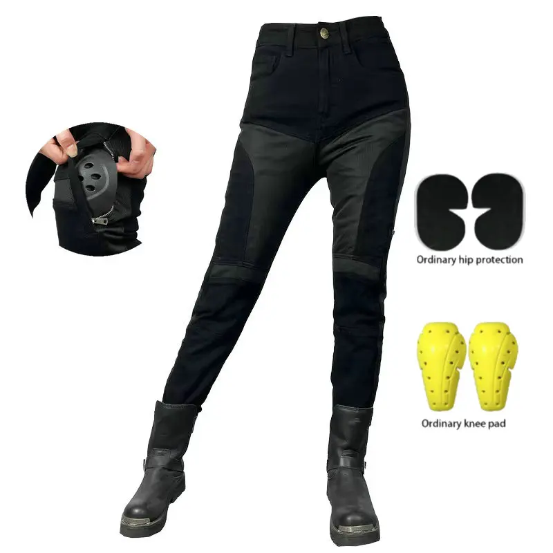 

Женские мотоциклетные дышащие высокоэластичные наколенники, регулируемые брюки Loong Biker