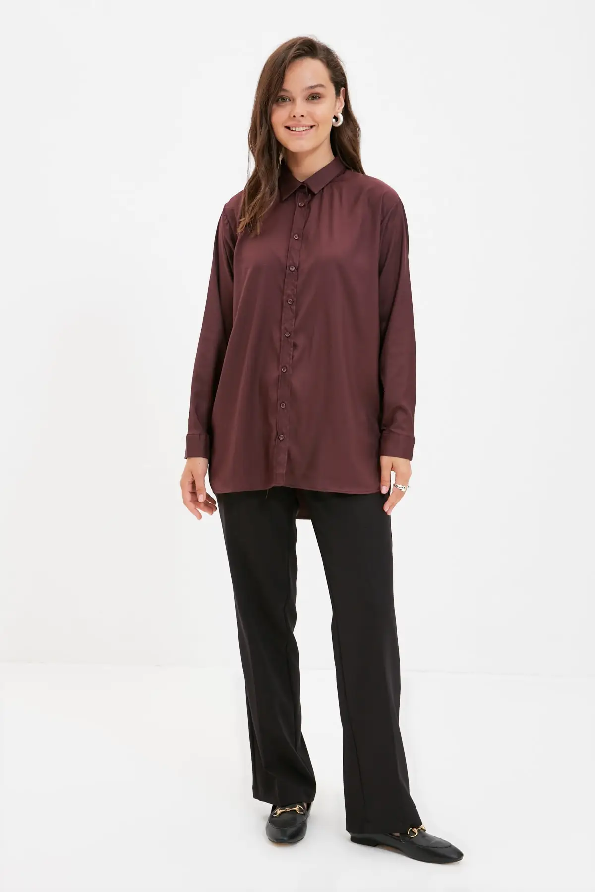 

Trendyol Shirt Collar Tunic TCTAW22UK0114